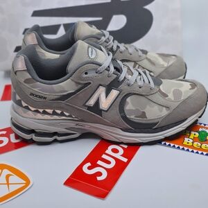 Bape New Balance 2002R Camouflage Sneakers